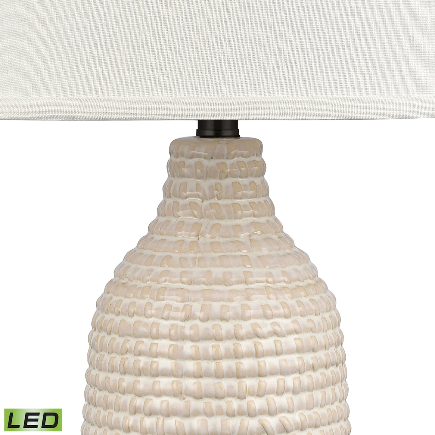 S0019-9503-LED - Kari 28'' High 1-Light Table Lamp - Cream - Includes LED Bulb