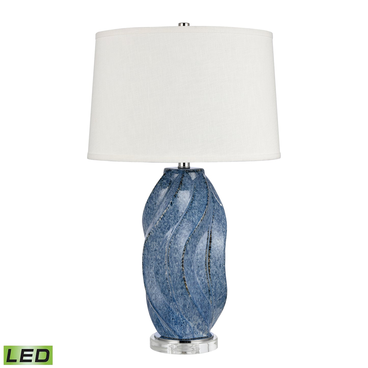 S0019-9538-LED - Blue Swell 28'' High 1-Light Table Lamp - Includes LED Bulb