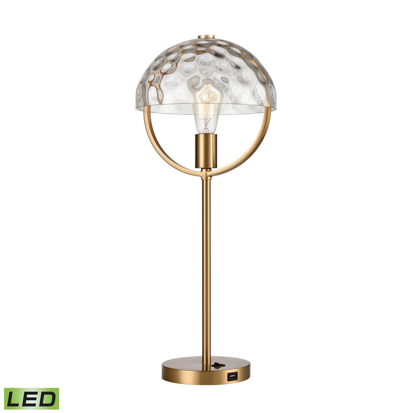 S0019-9562-LED - Parsons Avenue 24'' High 1-Light Desk Lamp - Aged Brass - Includes LED Bulb