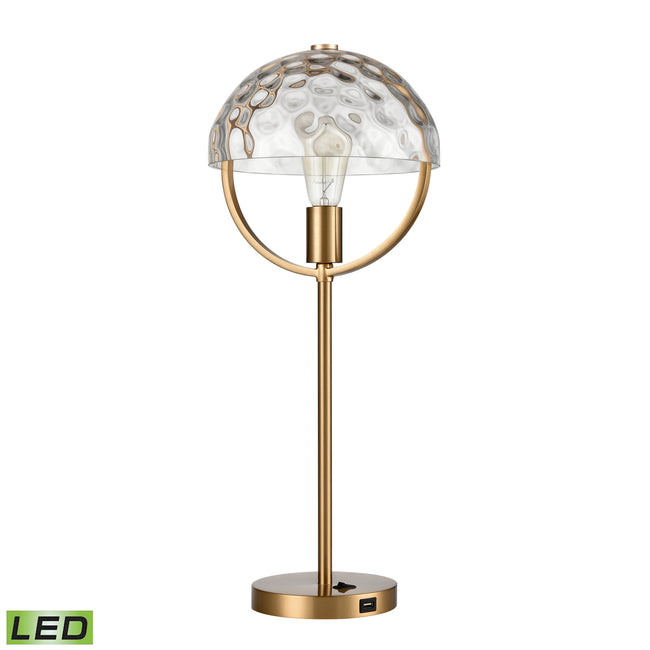 S0019-9562-LED - Parsons Avenue 24'' High 1-Light Desk Lamp - Aged Brass - Includes LED Bulb