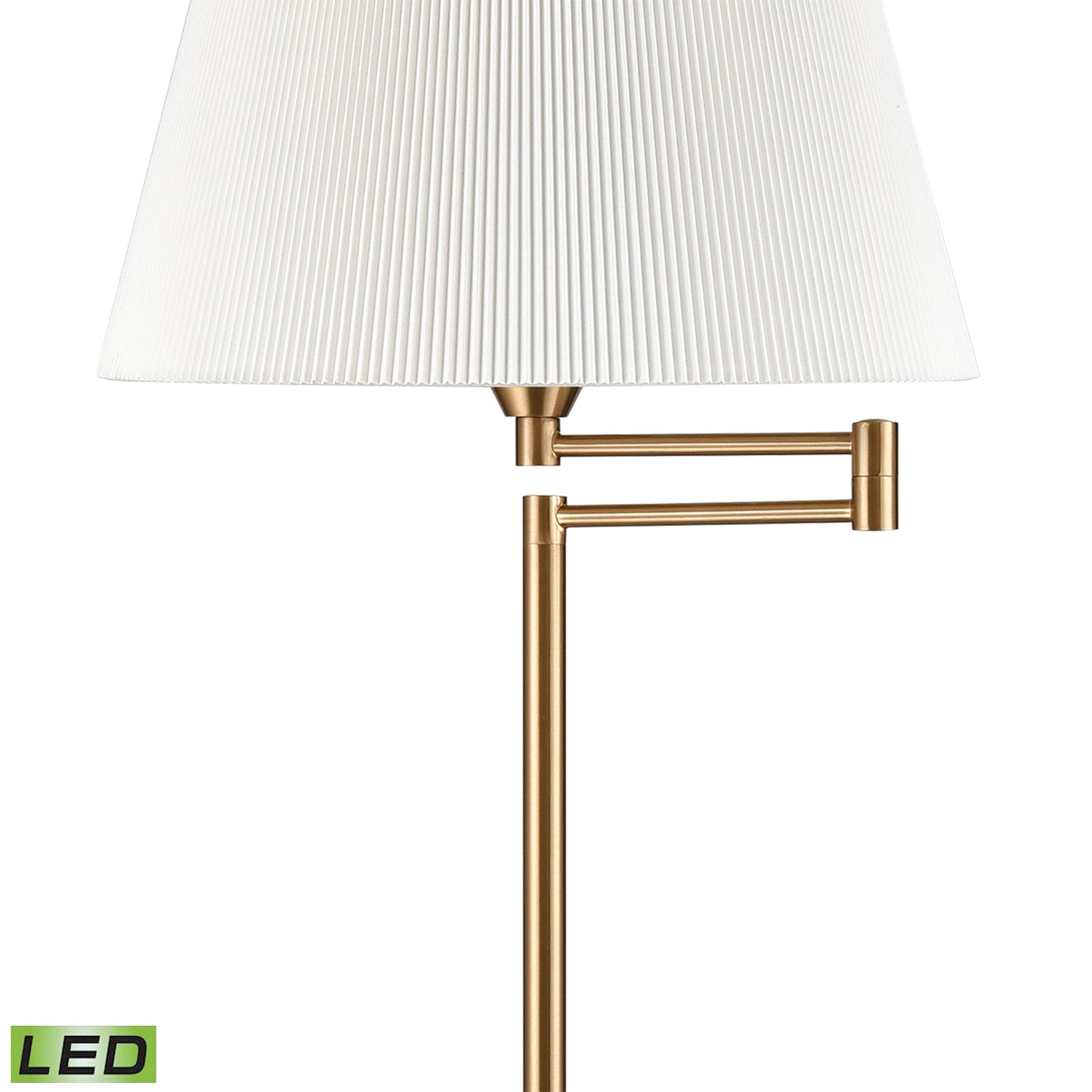 S0019-9606-LED - Scope 65'' High 1-Light Floor Lamp - Aged Brass - Includes LED Bulb