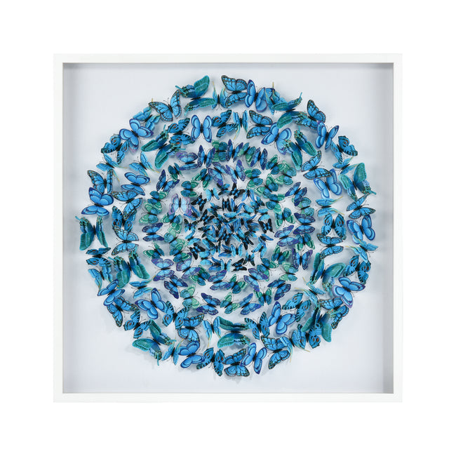 S0036-11999 - Blue Butterfly Dimensional Wall Art - Blue