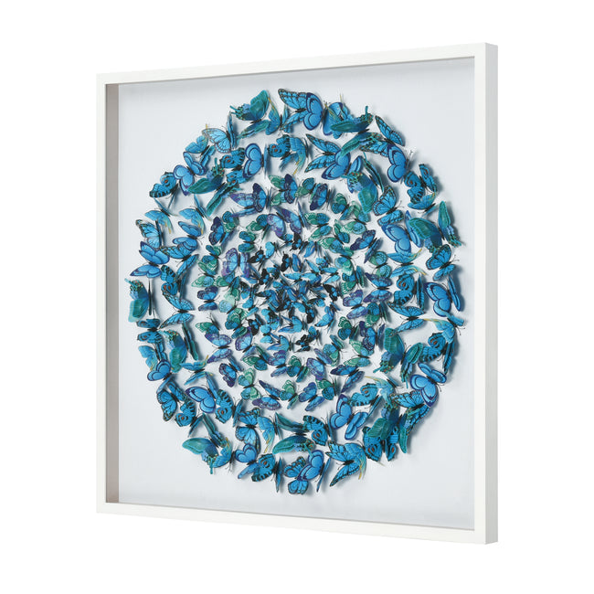 S0036-11999 - Blue Butterfly Dimensional Wall Art - Blue