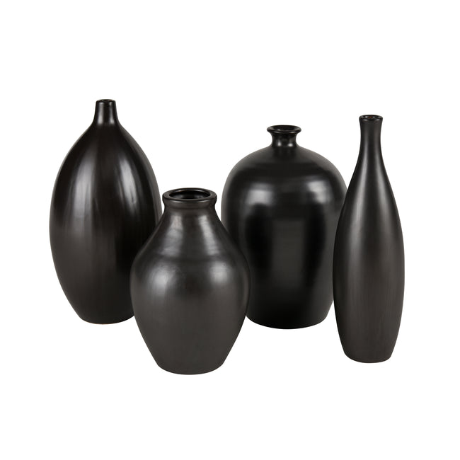 S0037-10192 - Faye Vase - Tall Black