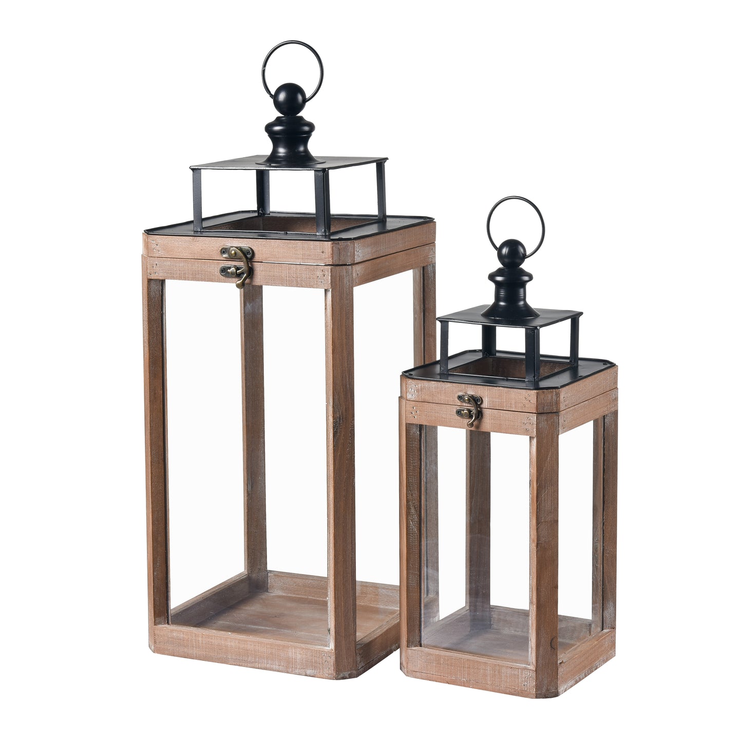 S0037-11304/S2 - Dowd Lantern - Set of 2 Brown