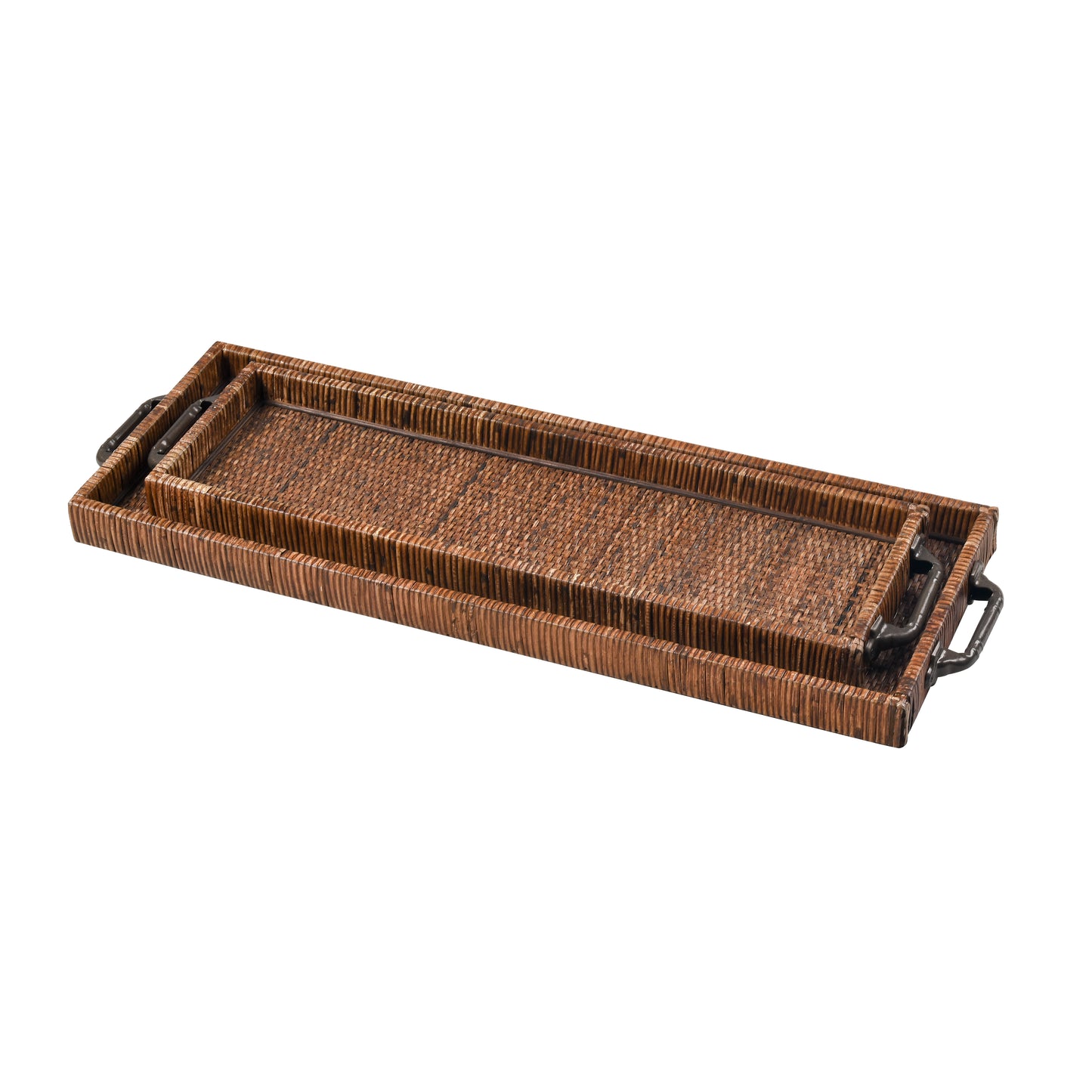 S0037-11306/S2 - Bowman Tray - Set of 2 Rich Brown