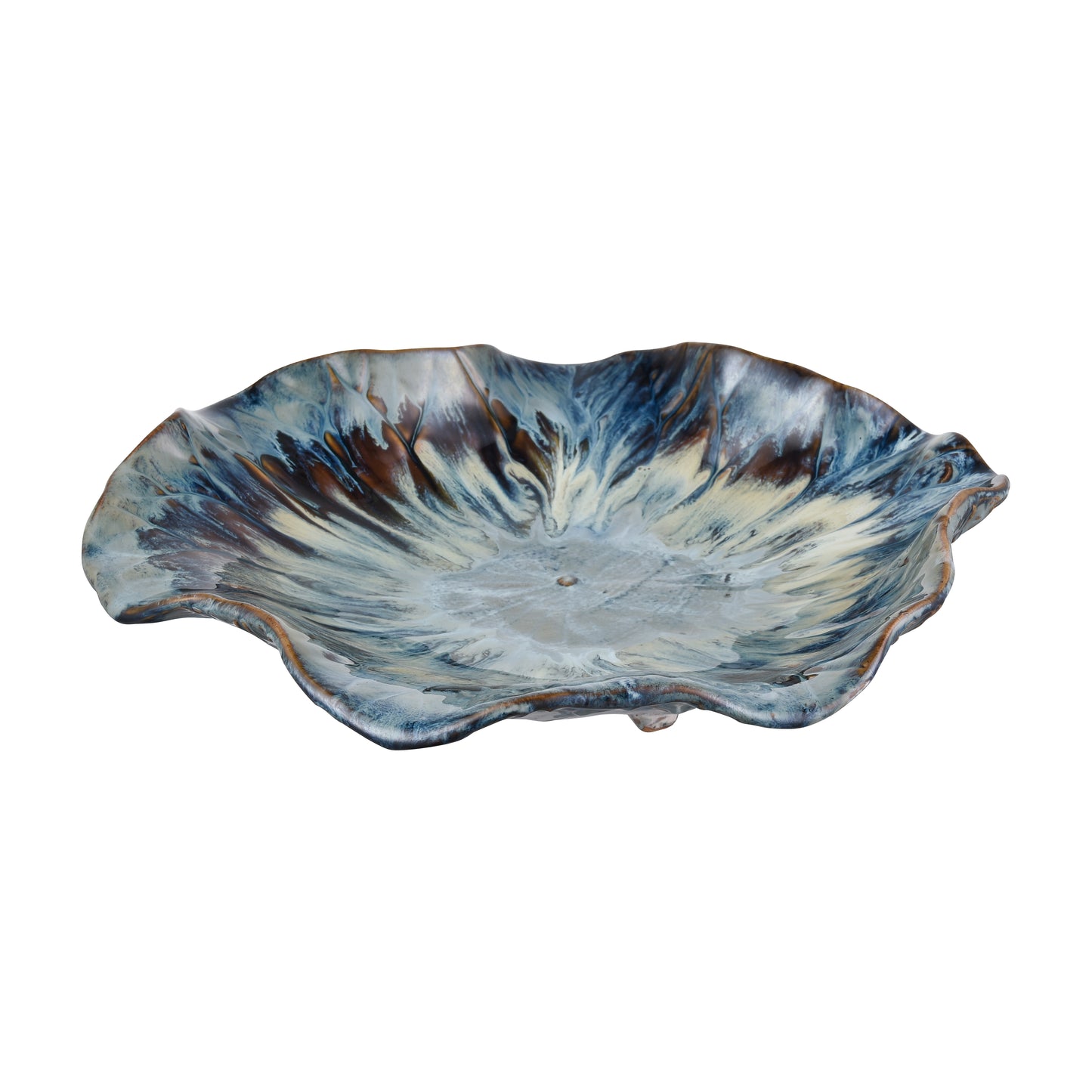 S0037-11349 - Mulry Charger - Prussian Blue Glazed