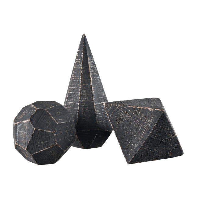 S0037-9174/S3 - Copas Decorative Object - Set of 3 Black