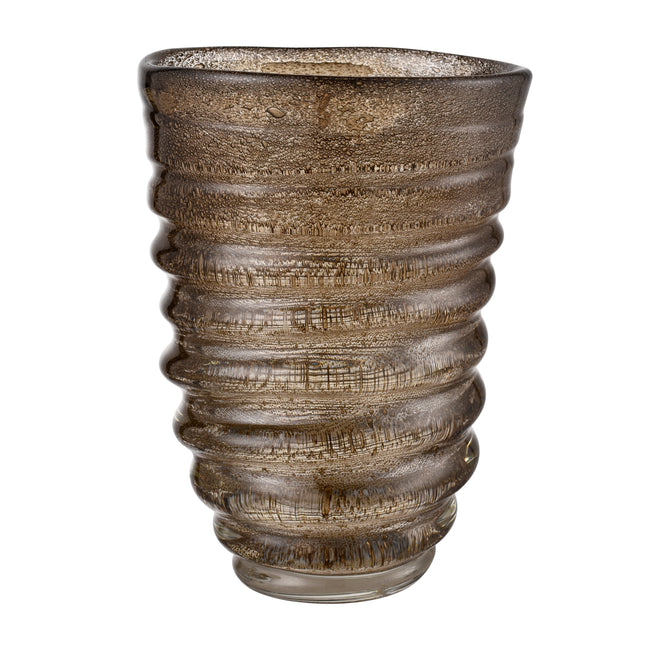 S0047-11323 - Metcalf Vase - Large Bubbled Brown