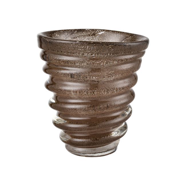 S0047-11324 - Metcalf Vase - Small Bubbled Brown