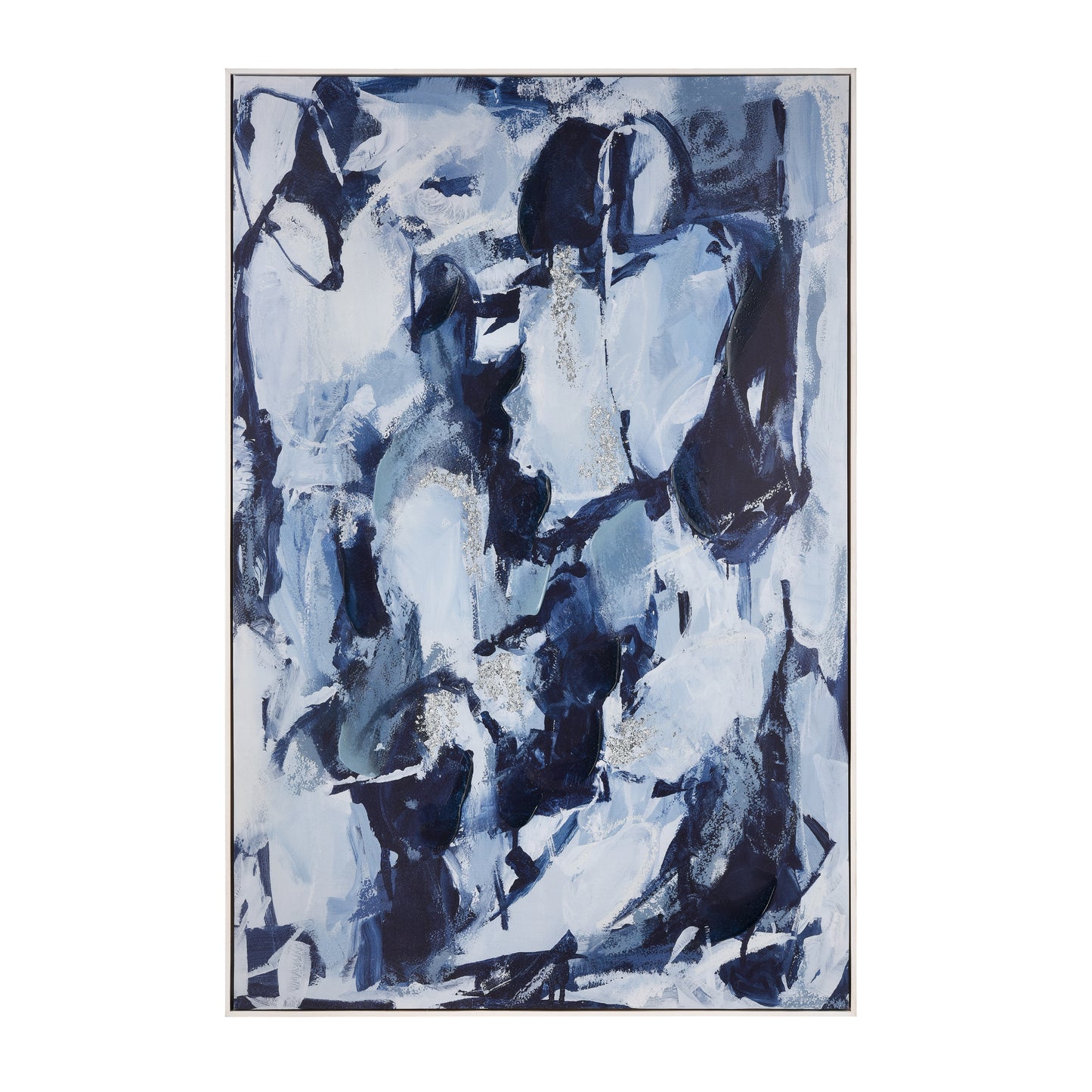 S0056-10452 - Blue Flush Abstract Framed Wall Art