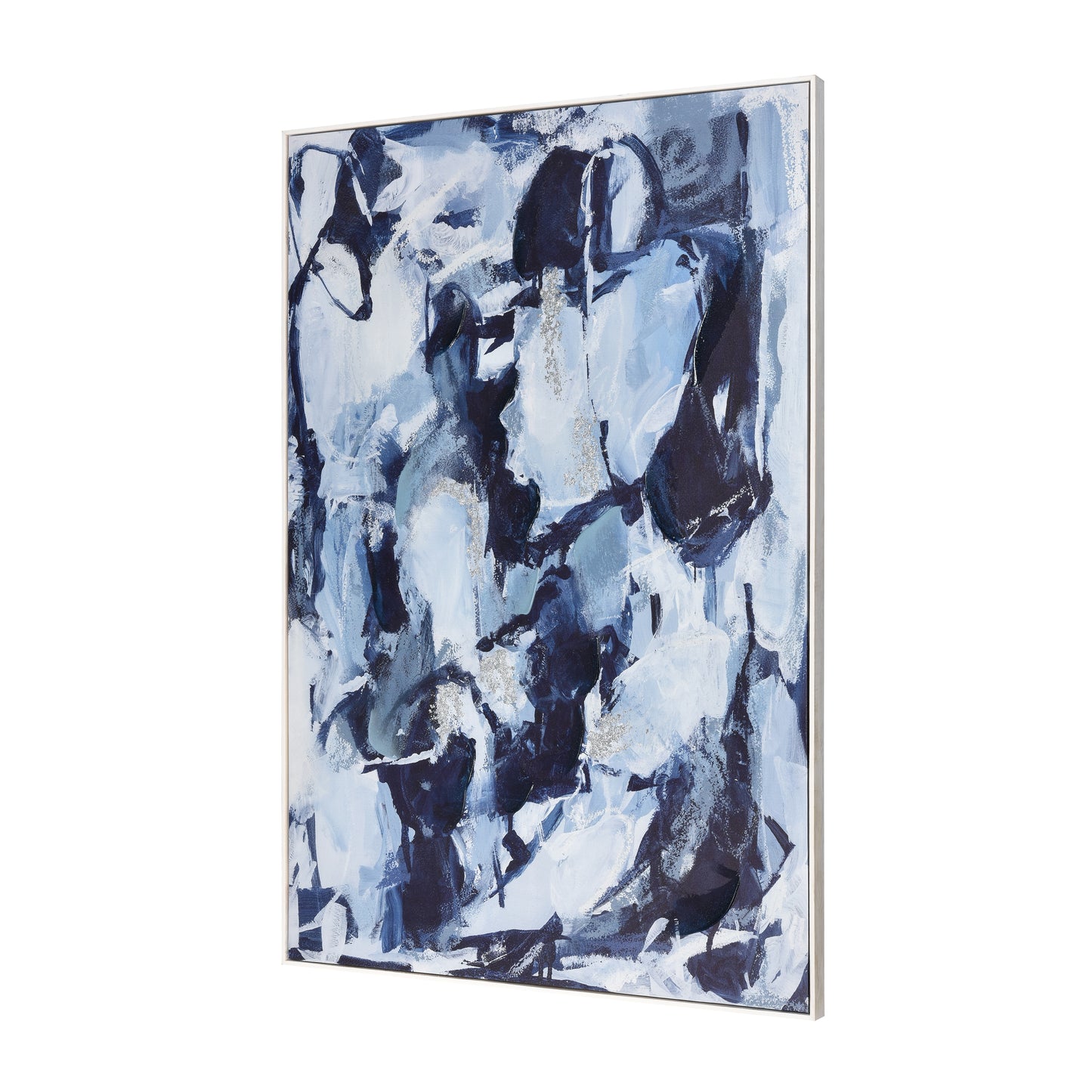 S0056-10452 - Blue Flush Abstract Framed Wall Art