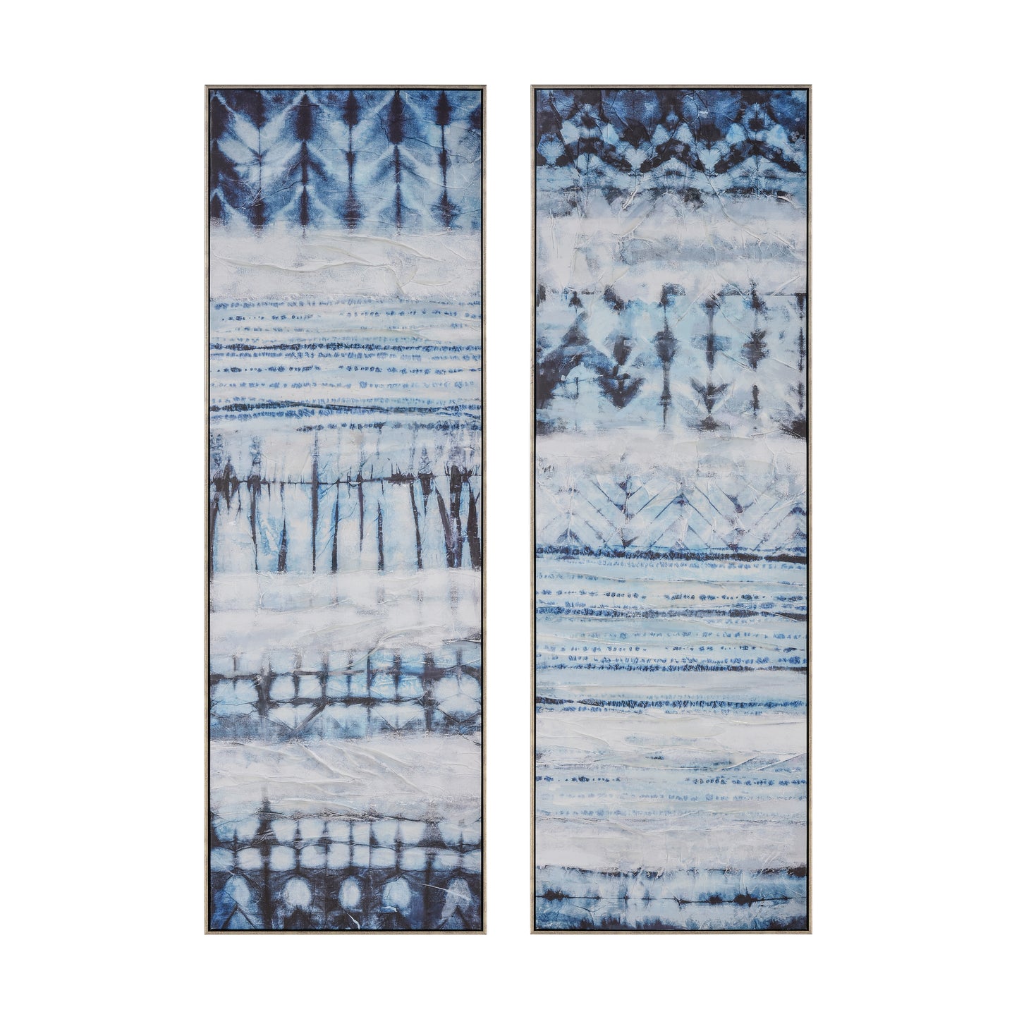 S0056-10622/S2 - Shibori Framed Wall Art - Set of 2