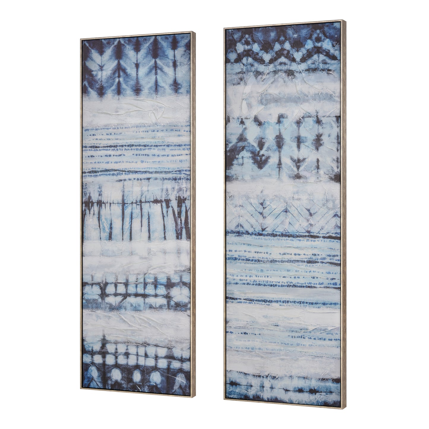 S0056-10622/S2 - Shibori Framed Wall Art - Set of 2