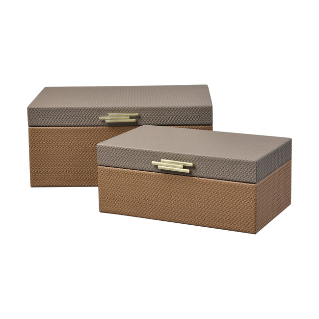 S0057-11217/S2 - Connor Box - Set of 2 Brown