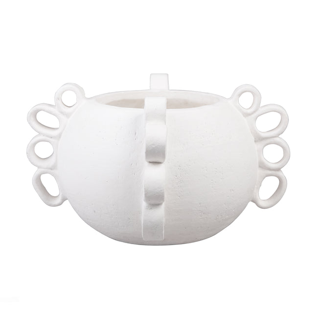 S0077-12104 - Rinko Wide Vase - White