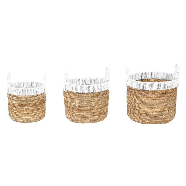 S0077-8233/S3 - Holset Basket - Set of 3 White