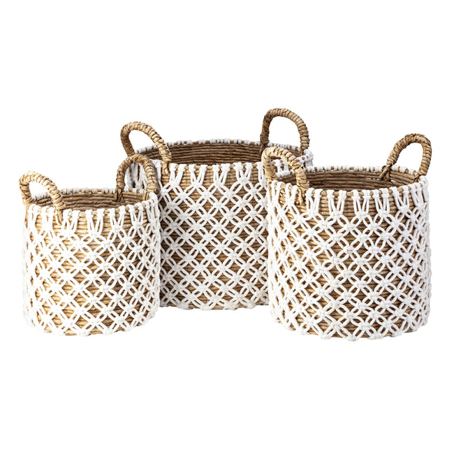 S0077-9111/S3 - Bradley Banana Leaf Basket - Set of 3