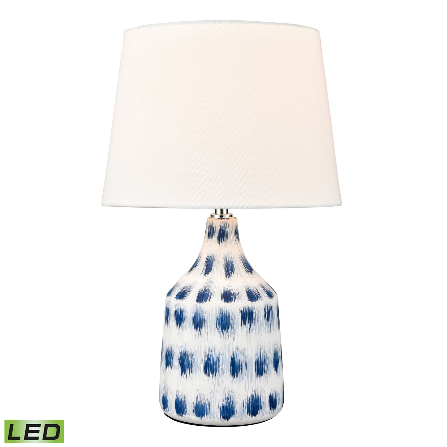 S019-7270-LED - Colmar 18'' High 1-Light Table Lamp - Blue - Includes LED Bulb