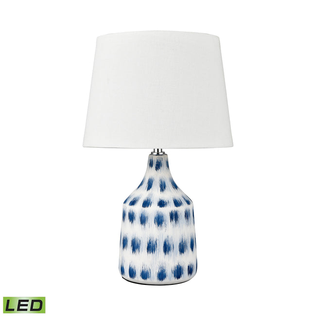 S019-7270-LED - Colmar 18'' High 1-Light Table Lamp - Blue - Includes LED Bulb