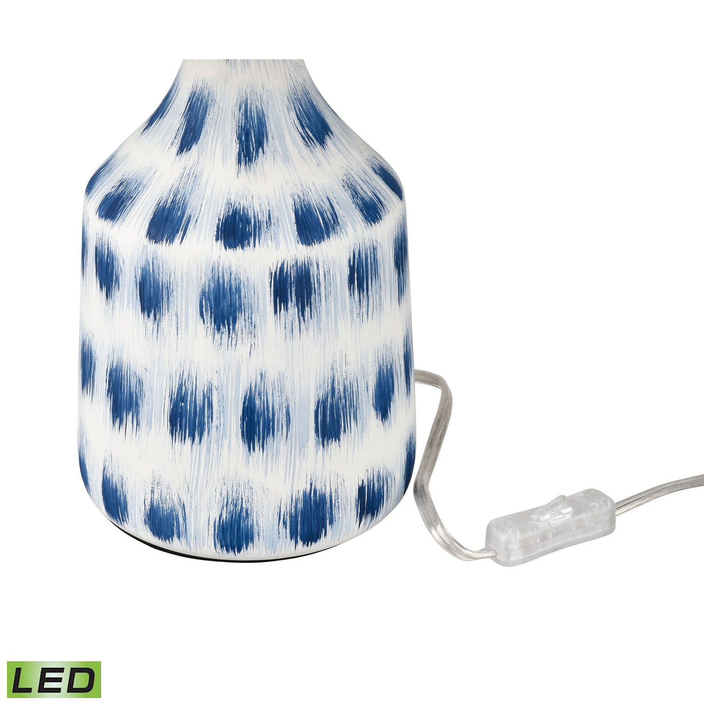 S019-7270-LED - Colmar 18'' High 1-Light Table Lamp - Blue - Includes LED Bulb