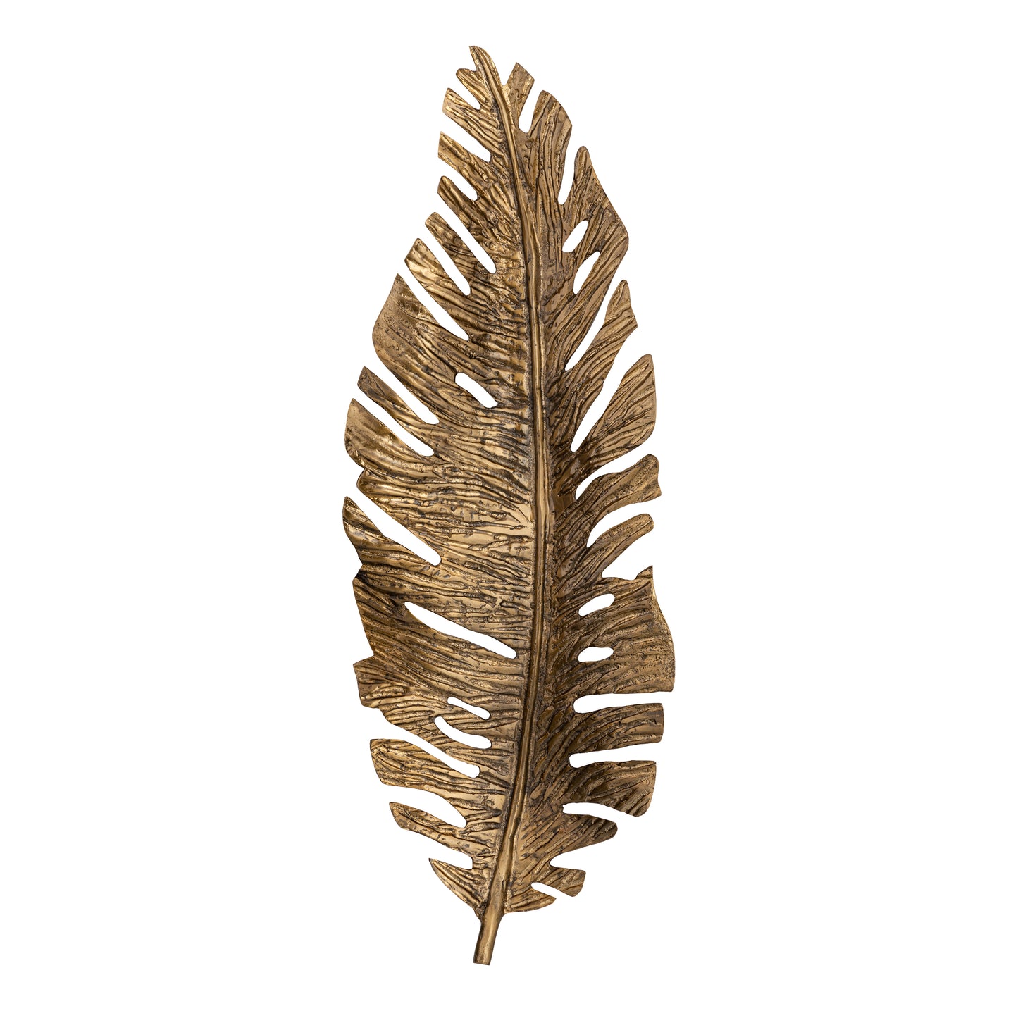 S0806-11370 - Sago Leaf Dimensional Wall Decor - Antique Gold