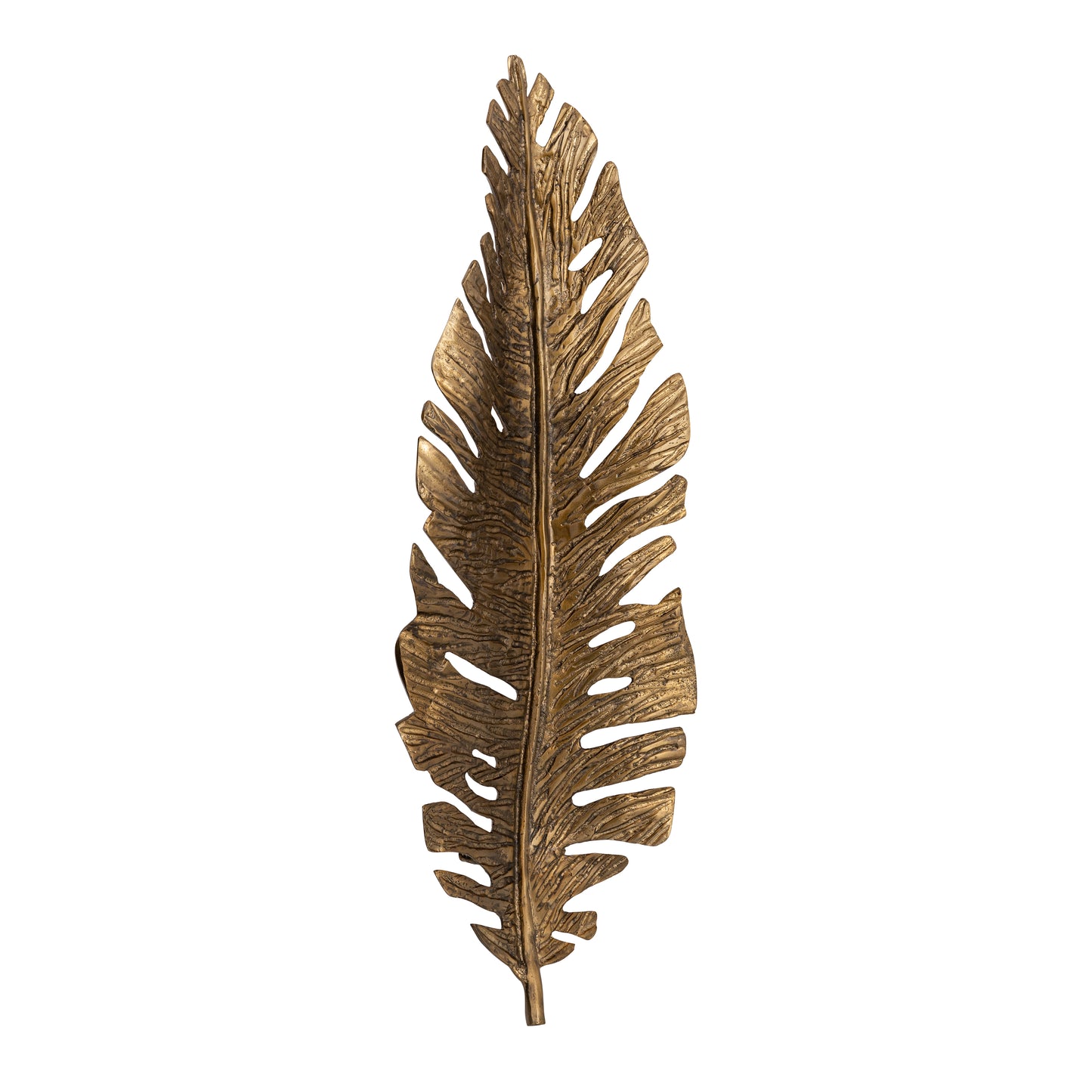 S0806-11370 - Sago Leaf Dimensional Wall Decor - Antique Gold