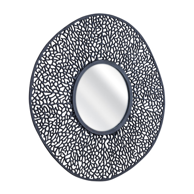 S0806-12115 - Azoni Wall Mirror - Matte Black