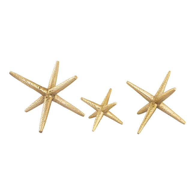 S0807-8741/S3 - Star Jacks Decorative Object - Set of 3