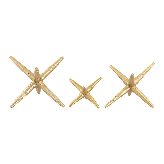 S0807-8741/S3 - Star Jacks Decorative Object - Set of 3