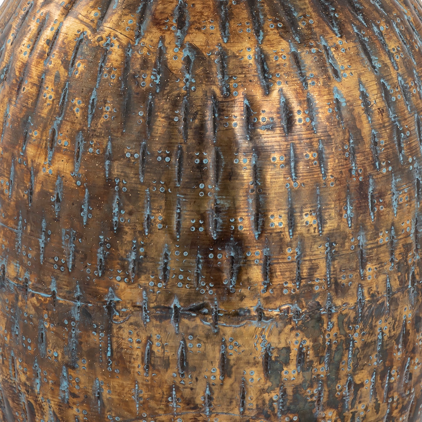 S0807-9777 - Fowler Vase - Round Patinated Brass