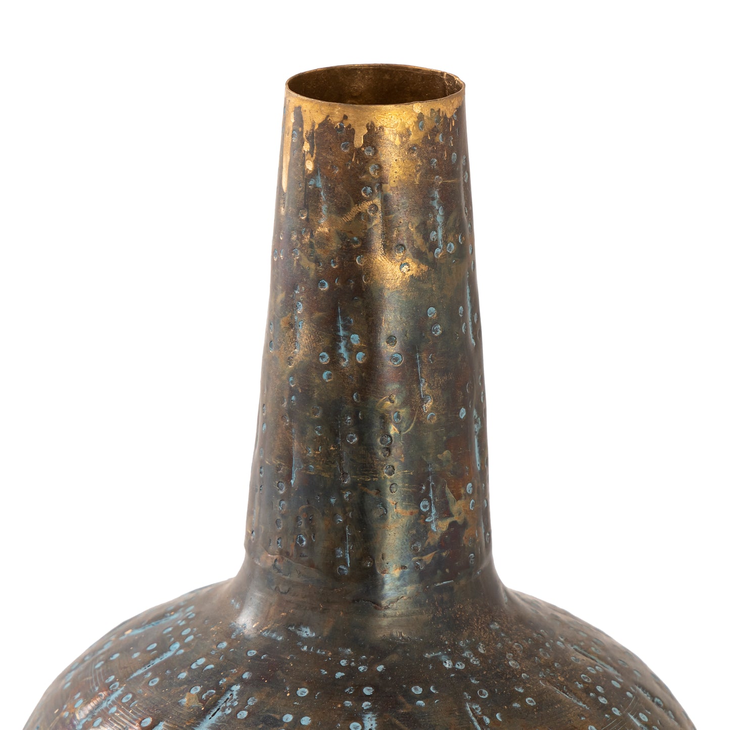 S0807-9778 - Fowler Vase - Large Patinated Brass