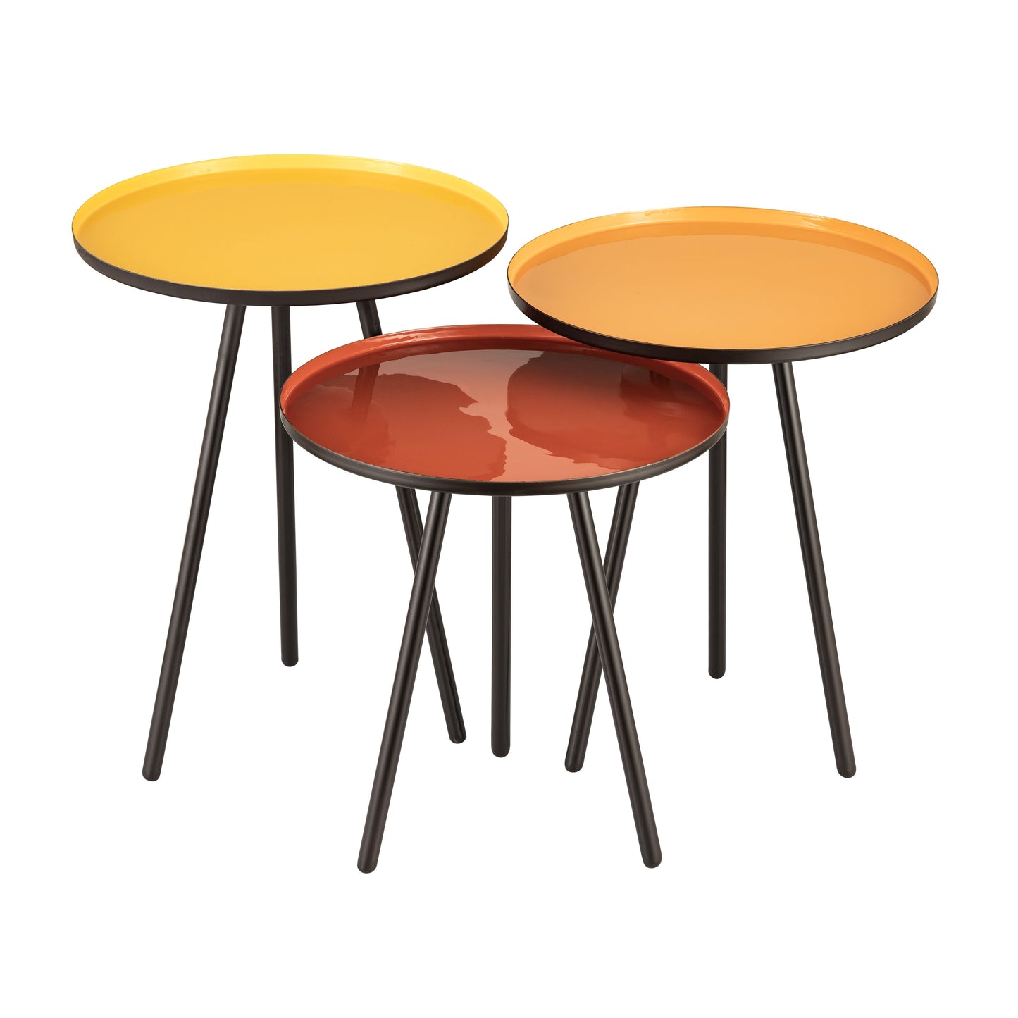 S0895-9395/S3 - Gregg Accent Table - Set of 3 Yellow