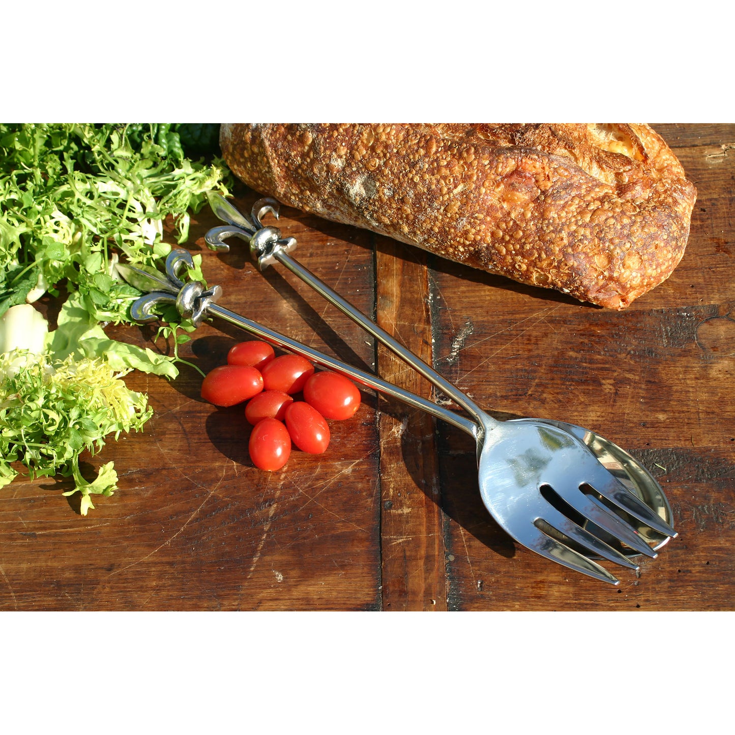 SERVER012/S2 - Fleur-de-lis Salad Server Set (2 Pieces)