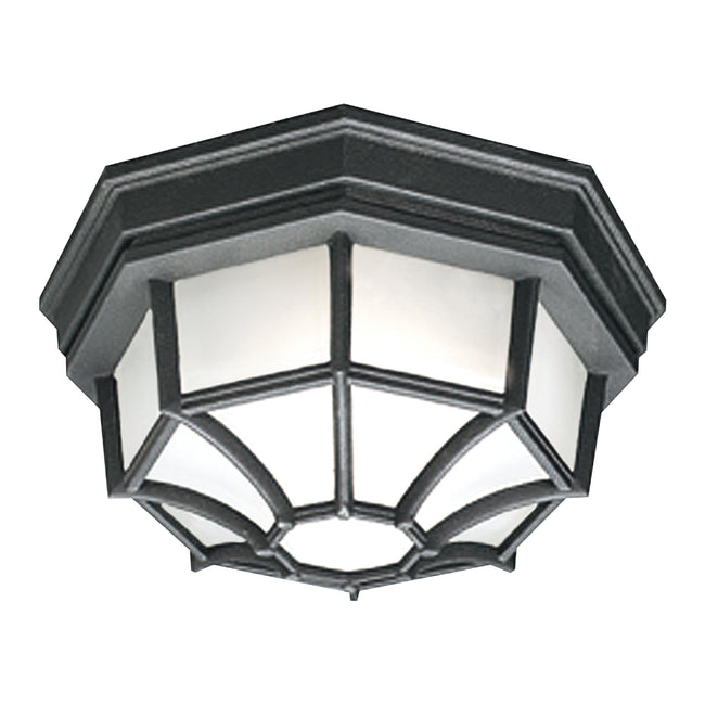 SL7457 - Outdoor Essentials 10.5'' Wide 1-Light Outdoor Flush Mount - Black