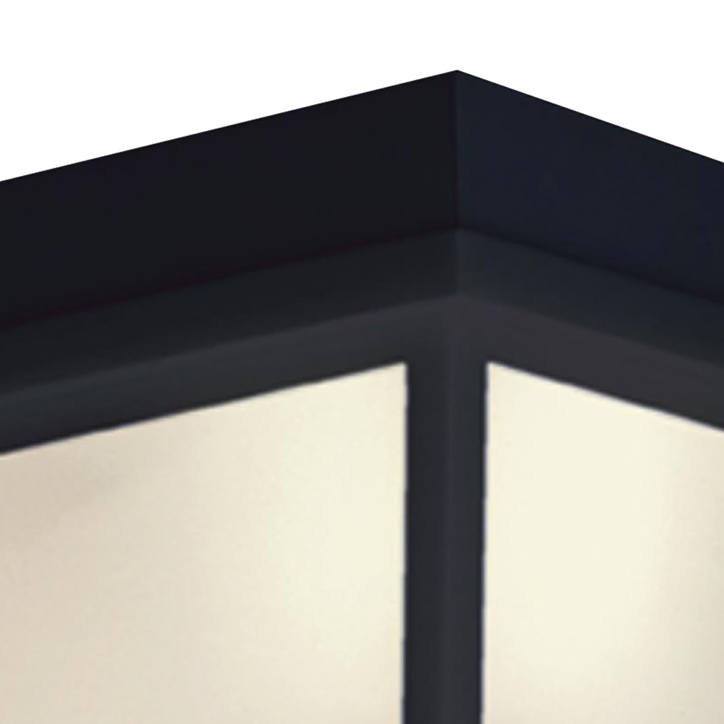 SL7577 - Outdoor Essentials 8'' Wide 1-Light Outdoor Flush Mount - Black