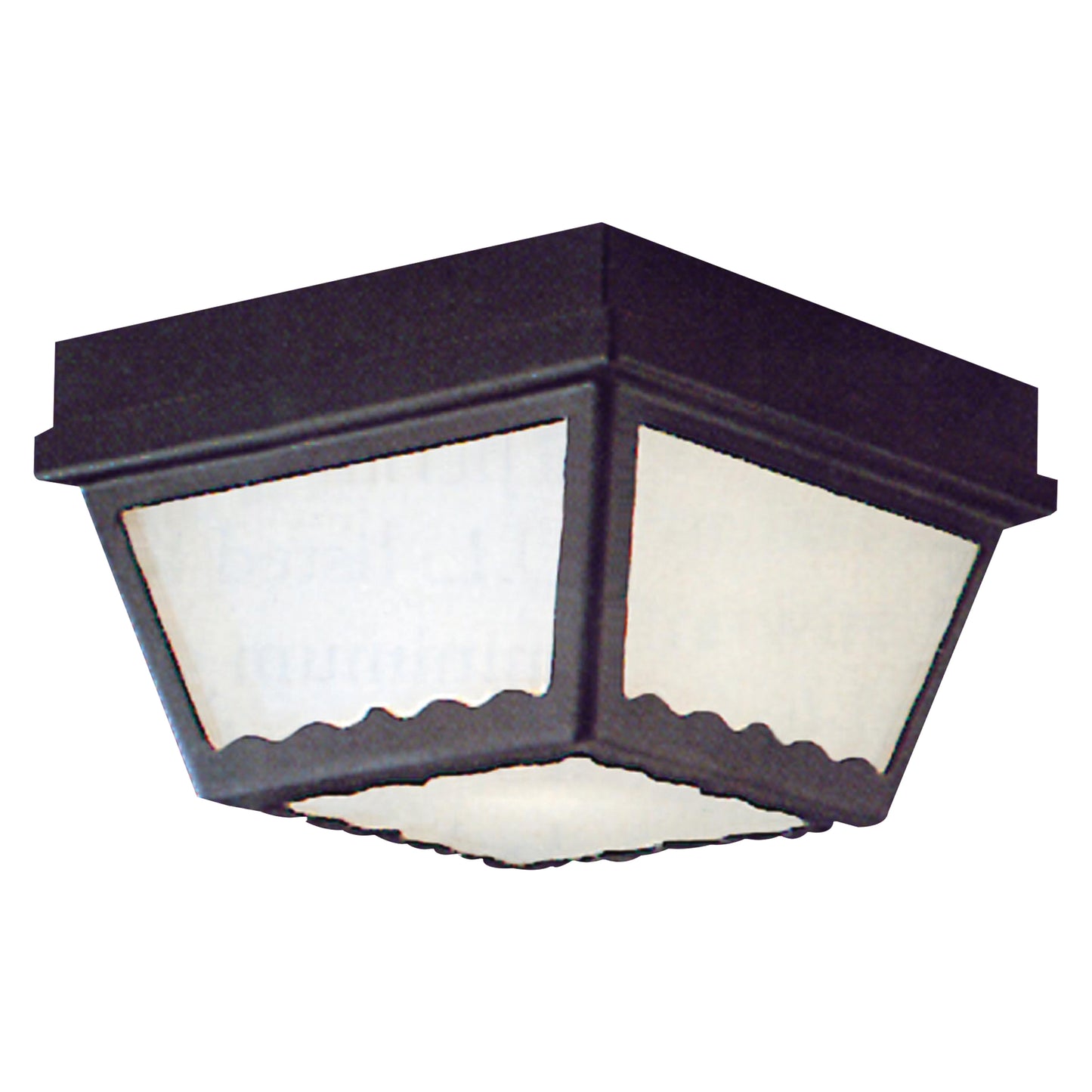 SL7597 - Outdoor Essentials 9.5'' Wide 2-Light Outdoor Flush Mount - Black