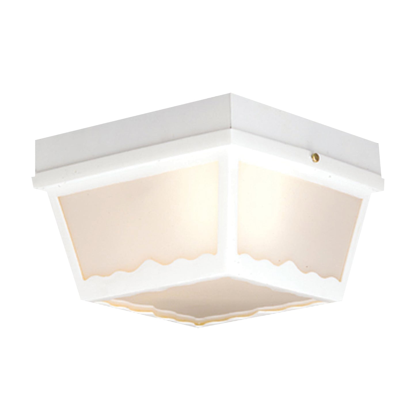 SL7598 - Outdoor Essentials 10'' Wide 2-Light Outdoor Flush Mount - White