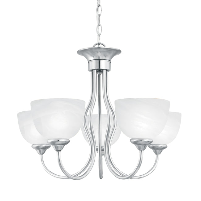 SL801578 - Tahoe 24'' Wide 5-Light Chandelier - Brushed Nickel