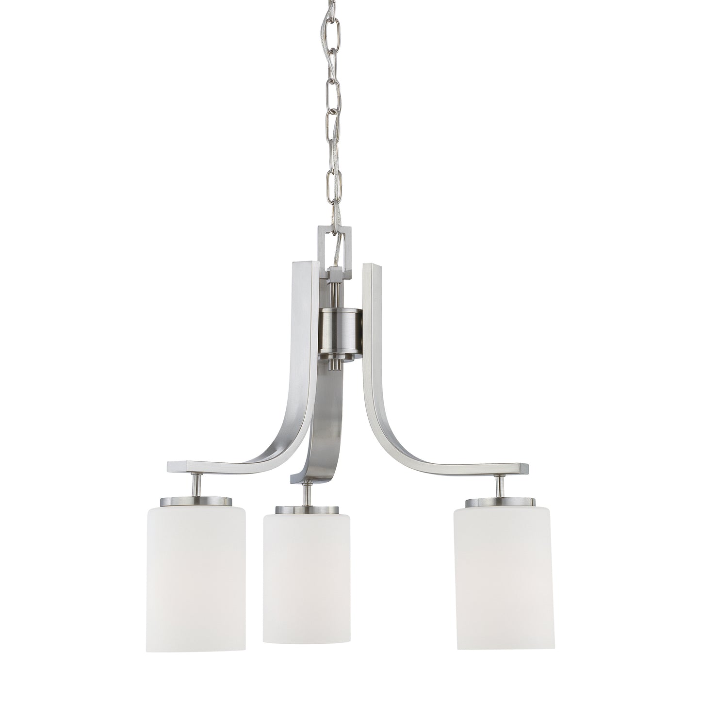 SL806878 - Pendenza 20'' Wide 3-Light Chandelier - Brushed Nickel