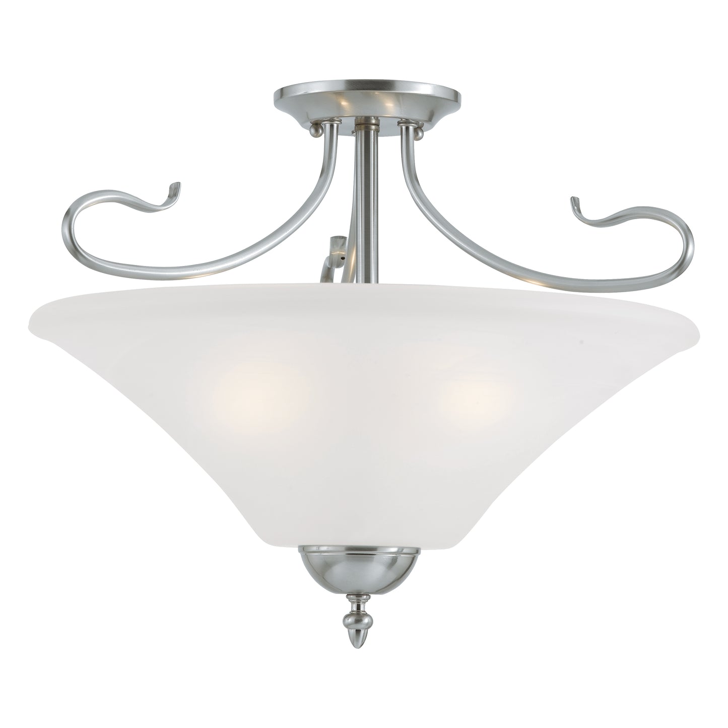 SL825378 - Elipse 19'' Wide 3-Light Pendant - Brushed Nickel