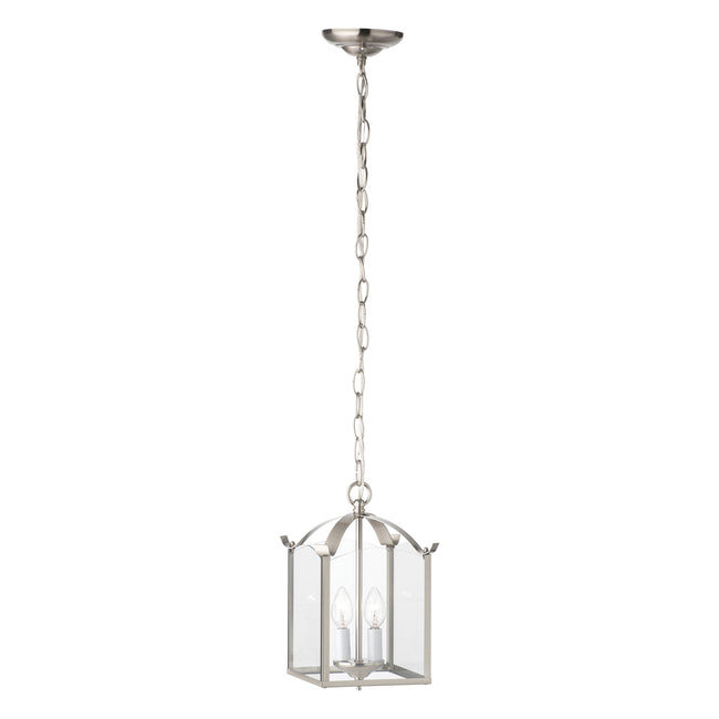 SL847978 - Whitmore 7.25'' Wide 2-Light Chandelier - Brushed Nickel