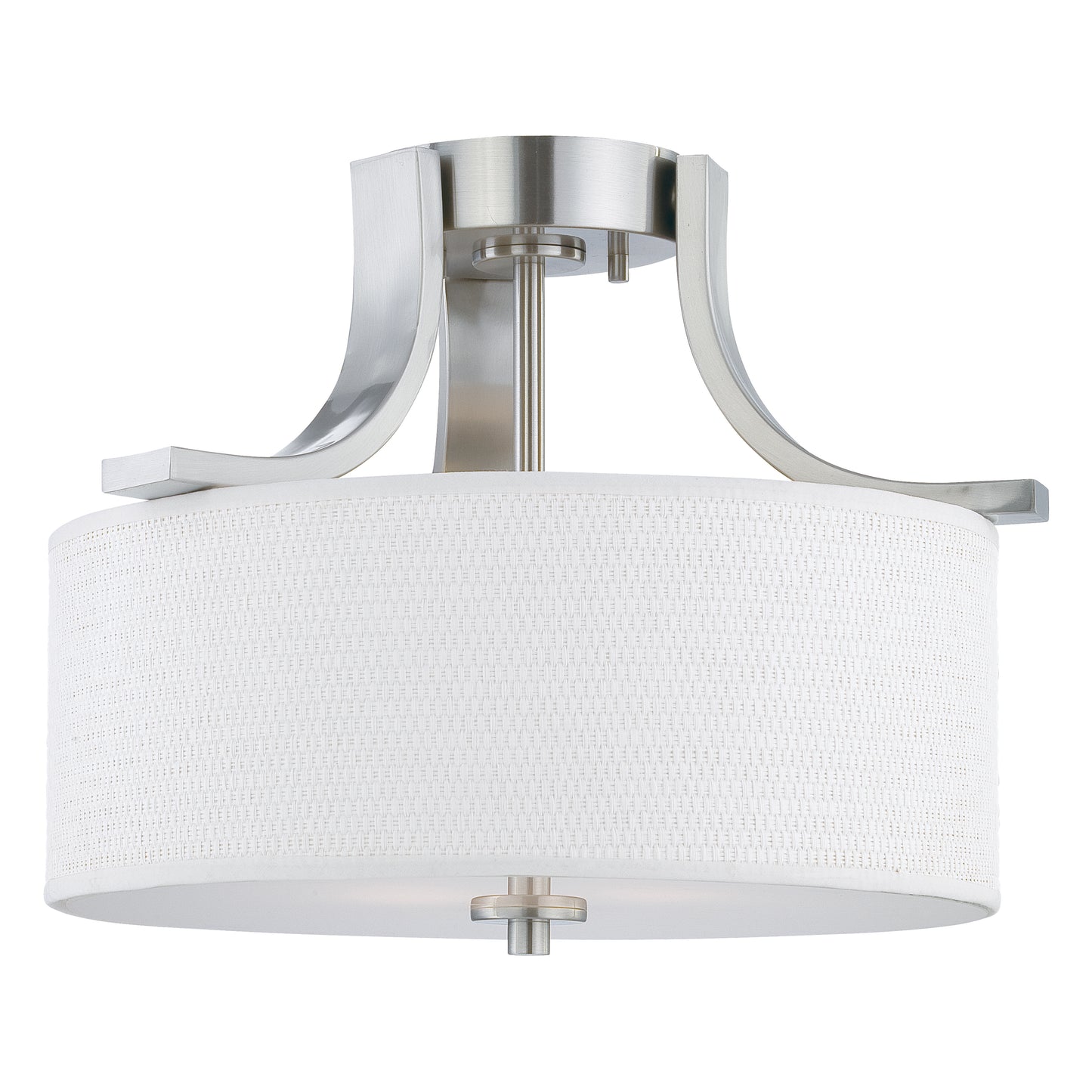 SL860978 - Pendenza 15.25'' Wide 2-Light Flush Mount - Brushed Nickel