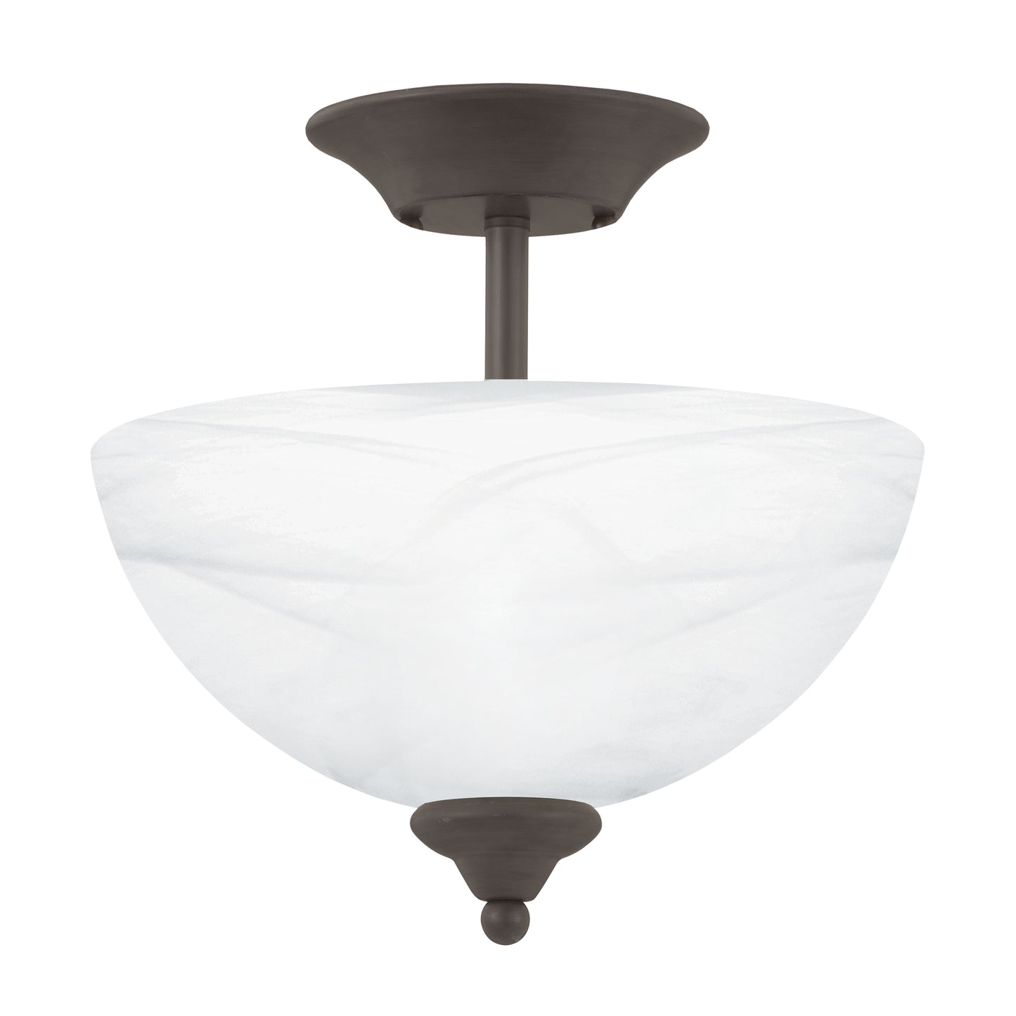 SL861463 - Tahoe 11.75'' Wide 2-Light Semi Flush Mount - Brown