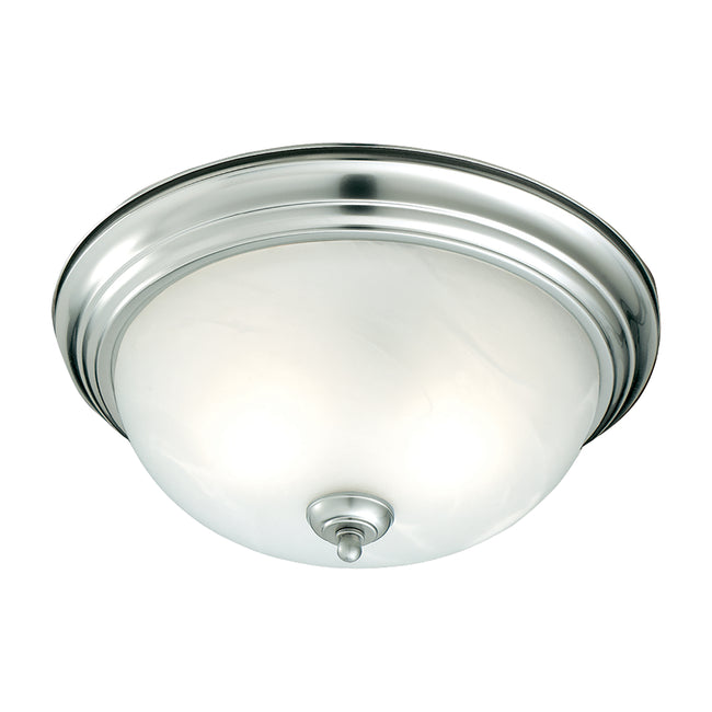 SL869178 - Ceiling Essentials 12'' Wide 1-Light Flush Mount - Brushed Nickel