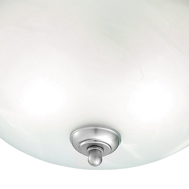 SL869278 - Harmony 14'' Wide 2-Light Flush Mount - Brushed Nickel