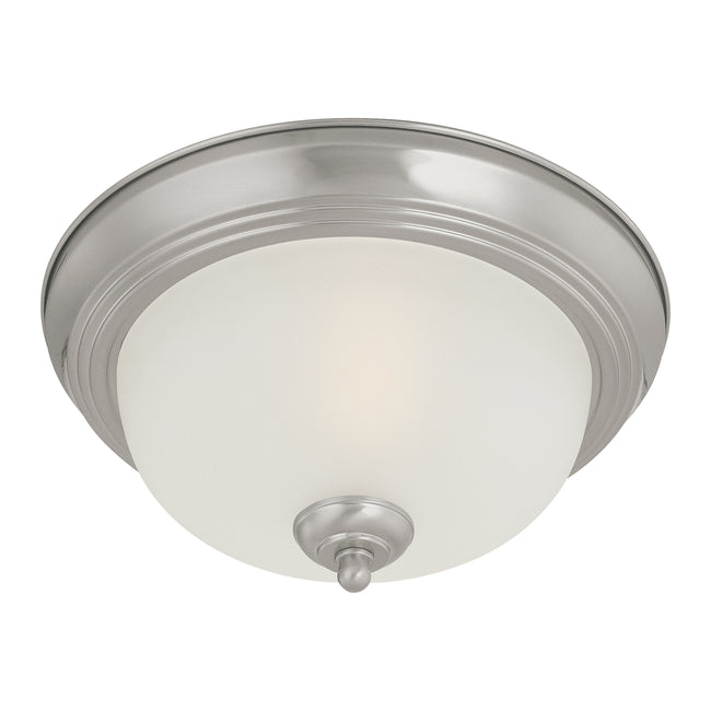 SL878278 - Pendenza 13.25'' Wide 2-Light Flush Mount - Brushed Nickel