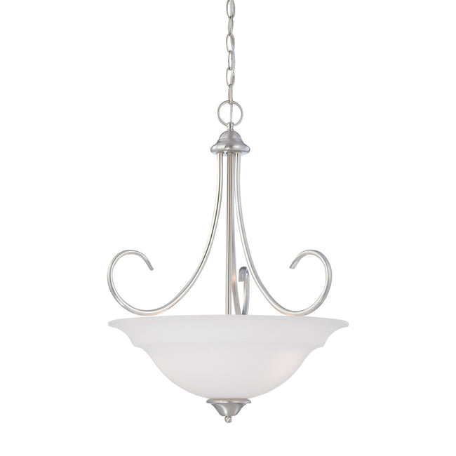 SL891778 - Bella 20'' Wide 3-Light Pendant - Brushed Nickel