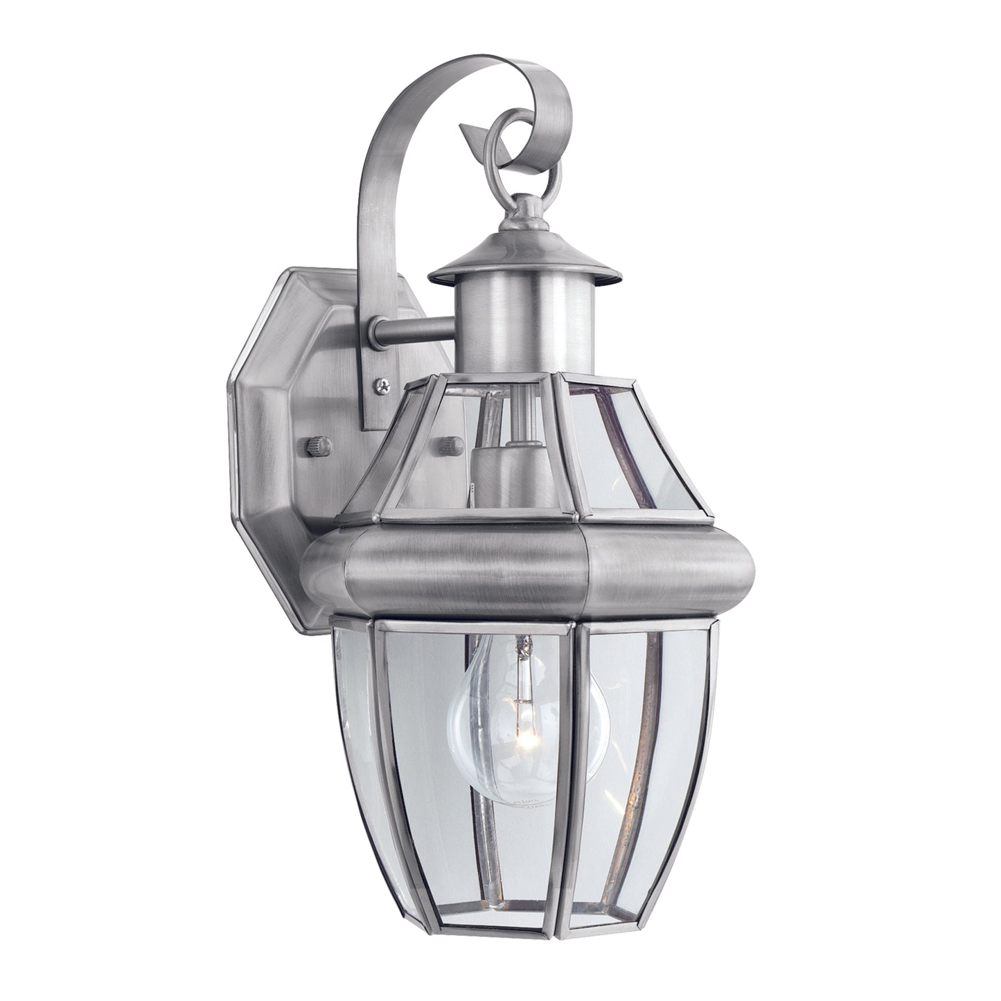 SL941378 - Heritage 13.25'' High 1-Light Outdoor Sconce - Brushed Nickel