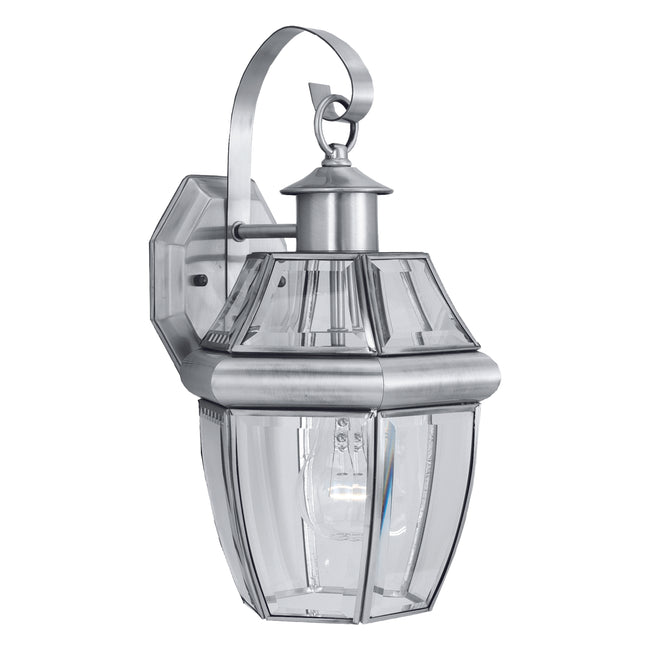 SL942478 - Heritage 15.75'' High 1-Light Outdoor Sconce - Brushed Nickel